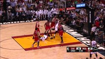 Michael Beasley Corner 3-Pointer - Bulls vs Heat - April 9, 2015 - NBA Season 2014-15