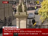Pope Benedict XVI arrives in UK