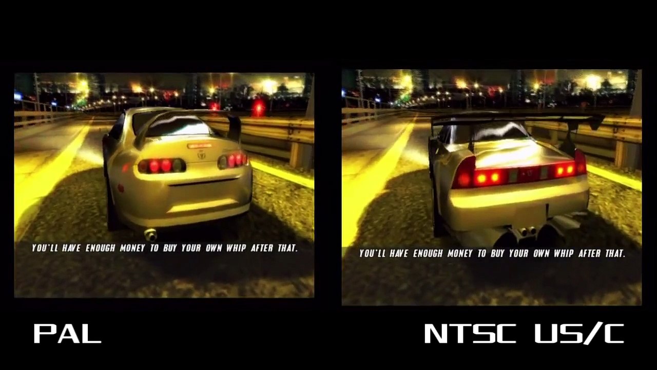 PAL vs. NTSC - The Fast & The Furious: Tokyo Drift (PS2)
