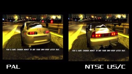 PAL vs. NTSC - The Fast & The Furious: Tokyo Drift (PS2)