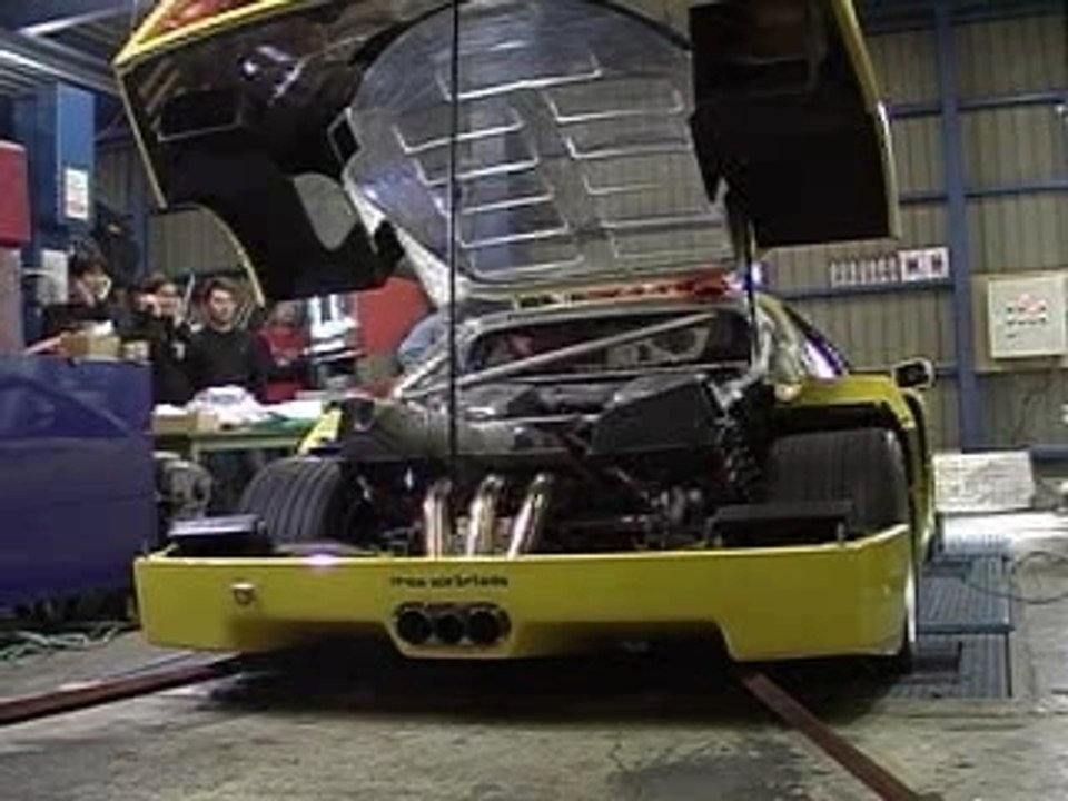 Ferrari F40 Twin-Turbo dyno - 1000HP