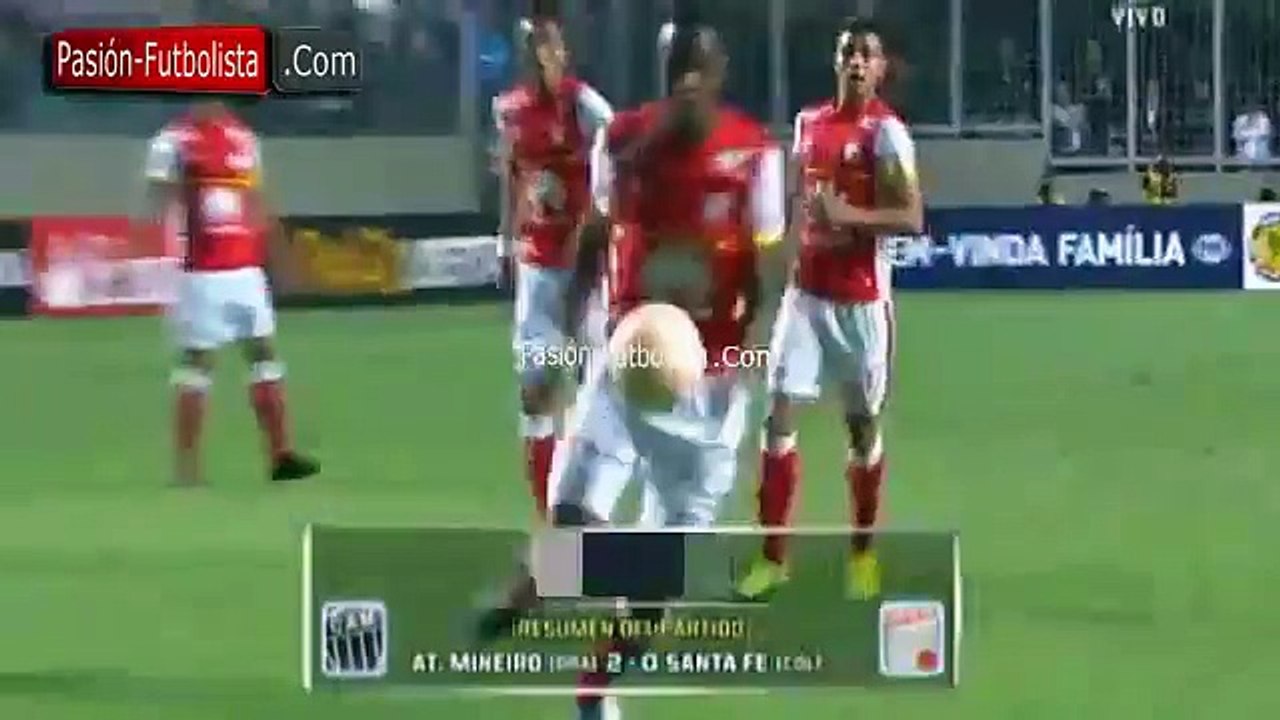 Atlético Mineiro derrotó 2-0 a Independiente Santa Fe y sigue vivo en la Libertadores