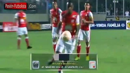Atlético Mineiro derrotó 2-0 a Independiente Santa Fe y sigue vivo en la Libertadores