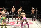 Tsutomu Osugi, Hercules Senga & Shinobu vs. Shu, Kei Brahman & Takayuki Ueki (BJW)
