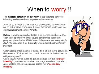Infertility problem by dr malpani