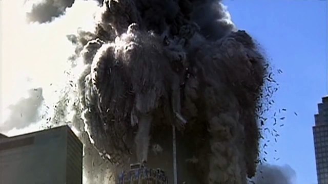 High Definition Clip of WTC1 Turning to Dust in Midair on 9/11 (Slow Motion)