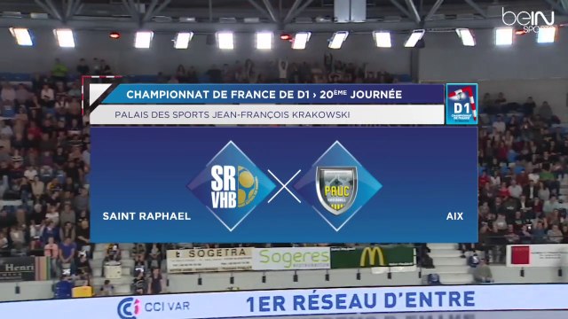 Résumé de la 20e journée de D1 entre Saint-Raphaël et le PAUC Handball
