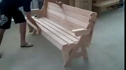 Amazing Chair Transforms Into A Table!!
