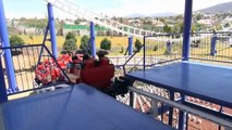 Mexican Chinese Knock-Off Loop-Screw Roller Coaster POV Parque Bicentenario Mexico