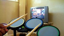 rock band drums with guitar hero world tour