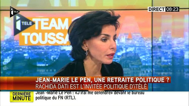 Rachida Dati : Vous nous faites venir aux aurores pour parler de cette histoire familiale qui ne m'intéresse pas