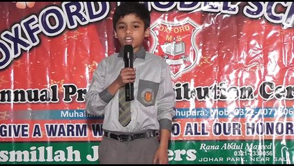 Oxford Model School SKP Result 2015 Speech Mother