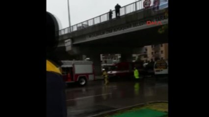 İzmir İtfaiyenin Açtığı Hava Yastığı Hayat Kurtardı