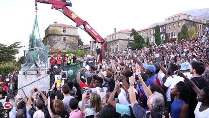 Afrique du Sud : des étudiants font déboulonner la statue d'un colonisateur britannique