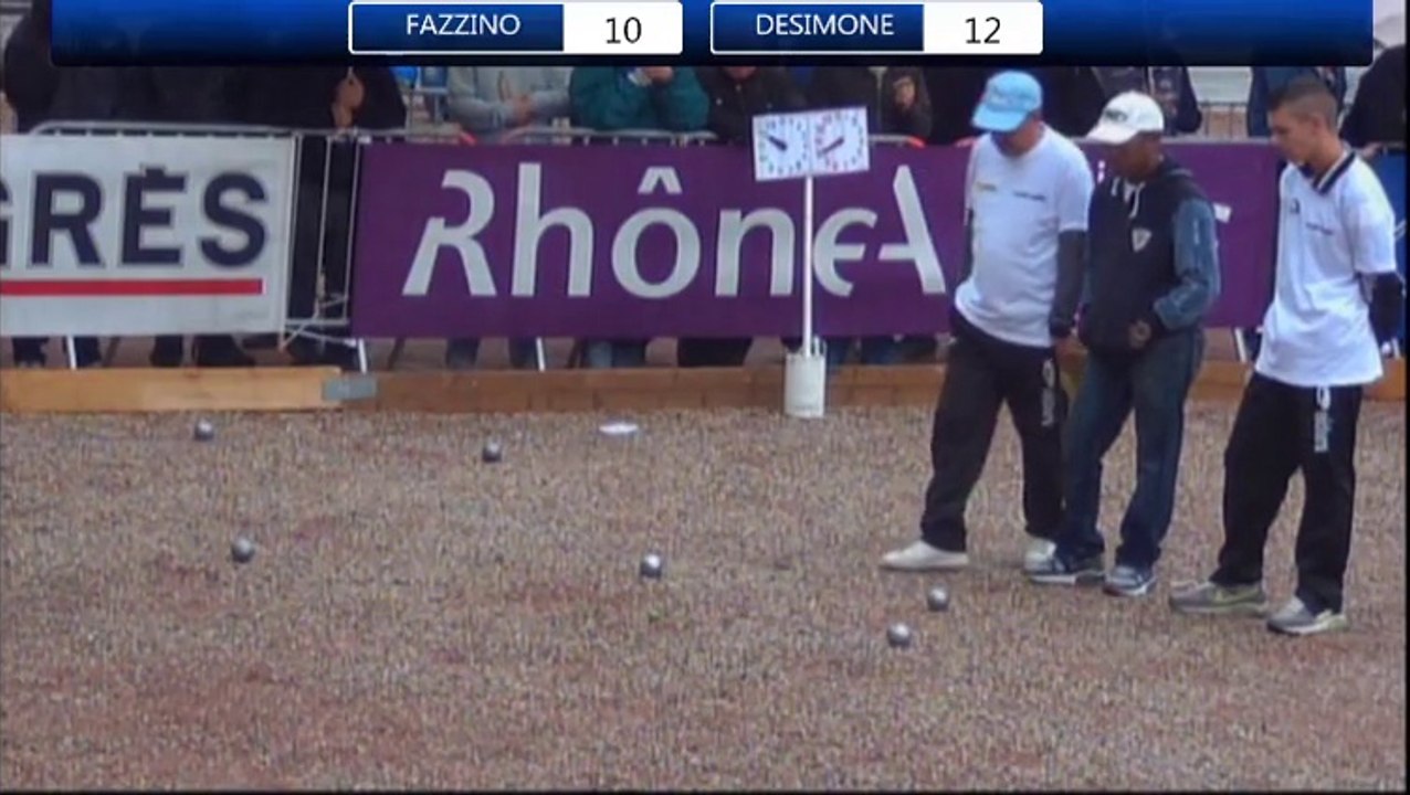 National à pétanque de Vaulx-en-Velin 2014 : huitième FAZZINO vs DE SIMONE