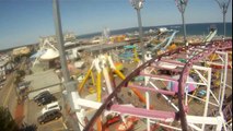 Galaxi Roller Coaster Front Seat POV Palace Playland Old Orchard Beach ME