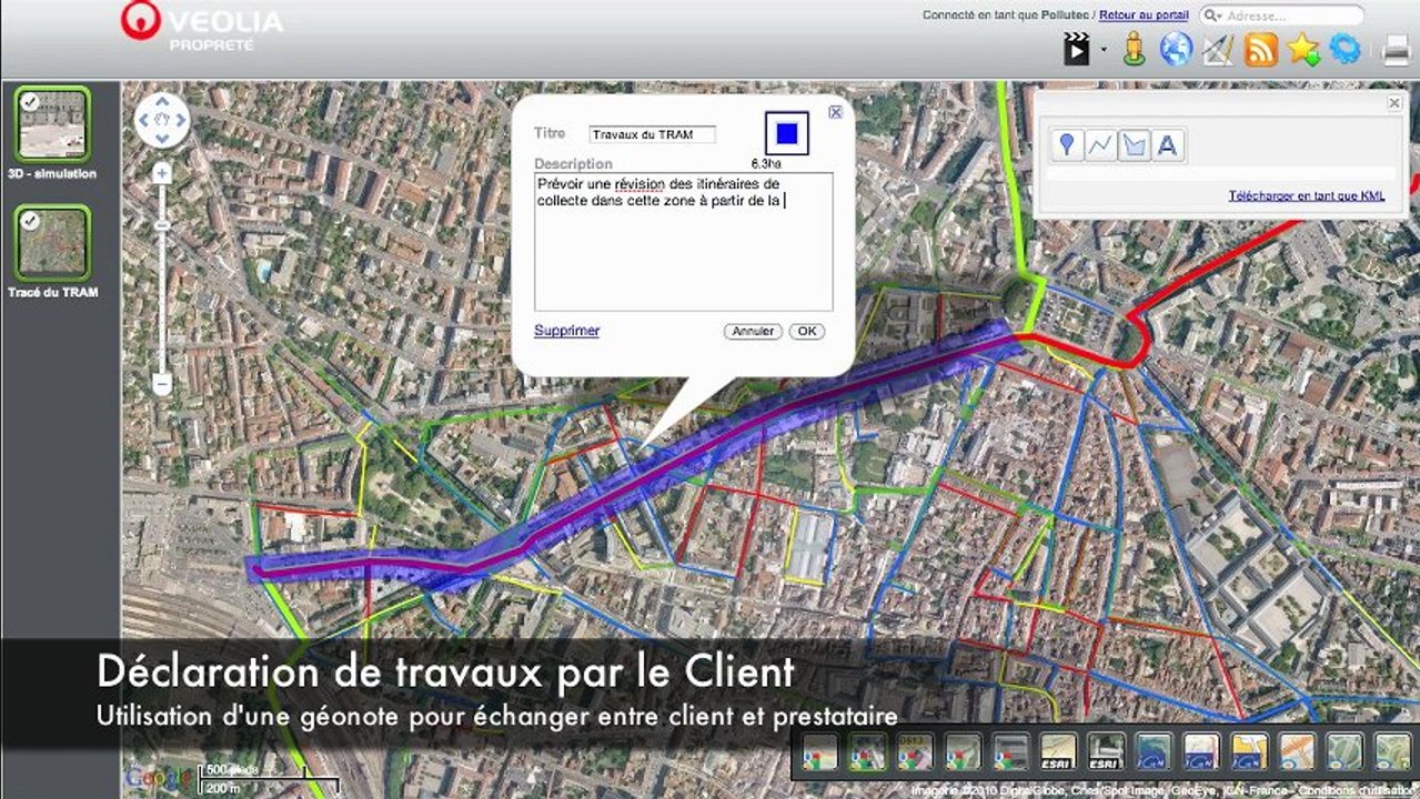 Démonstration du service de Cartographie