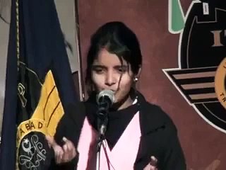 Emotional Speech of A Girl Must Watch!