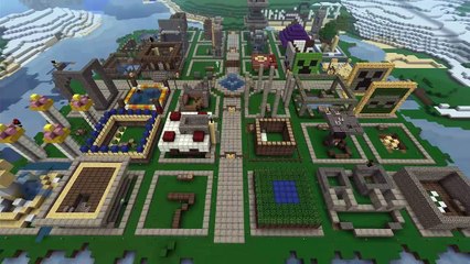 Town Lapse - How to build a town in Minecraft in 30 minutes