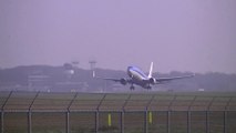 KLM Boeing 737-800 PH-BXI take off Groningen Airport Eelde