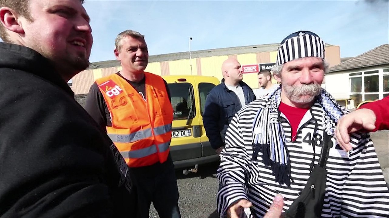 Feignies: les salariés de Stibus soutiennent ceux de Sambre et Meuse