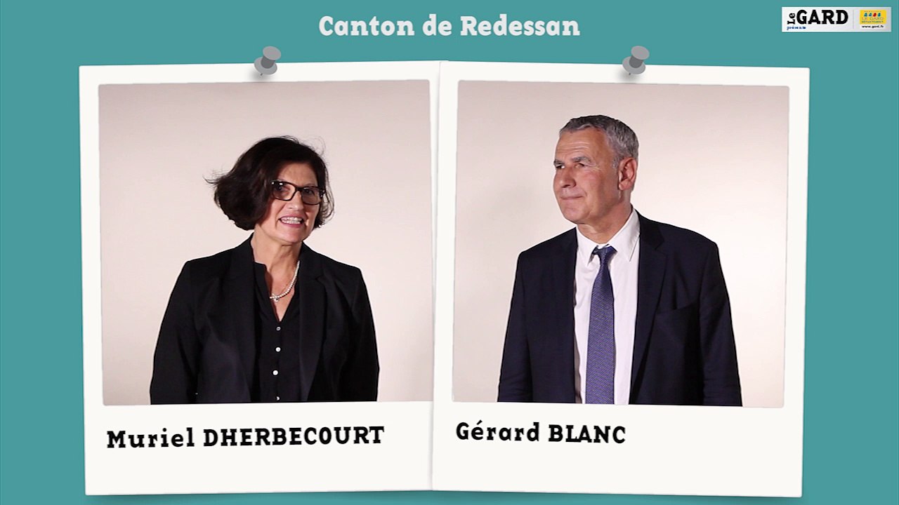 Canton de Redessan  : Muriel Dherbecourt et Gérard Blanc