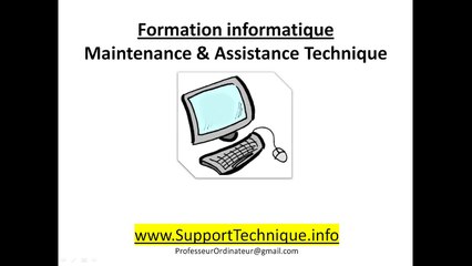 Cours Maintenance #2 - Contenu de la formation - informatique, soutien et support technique