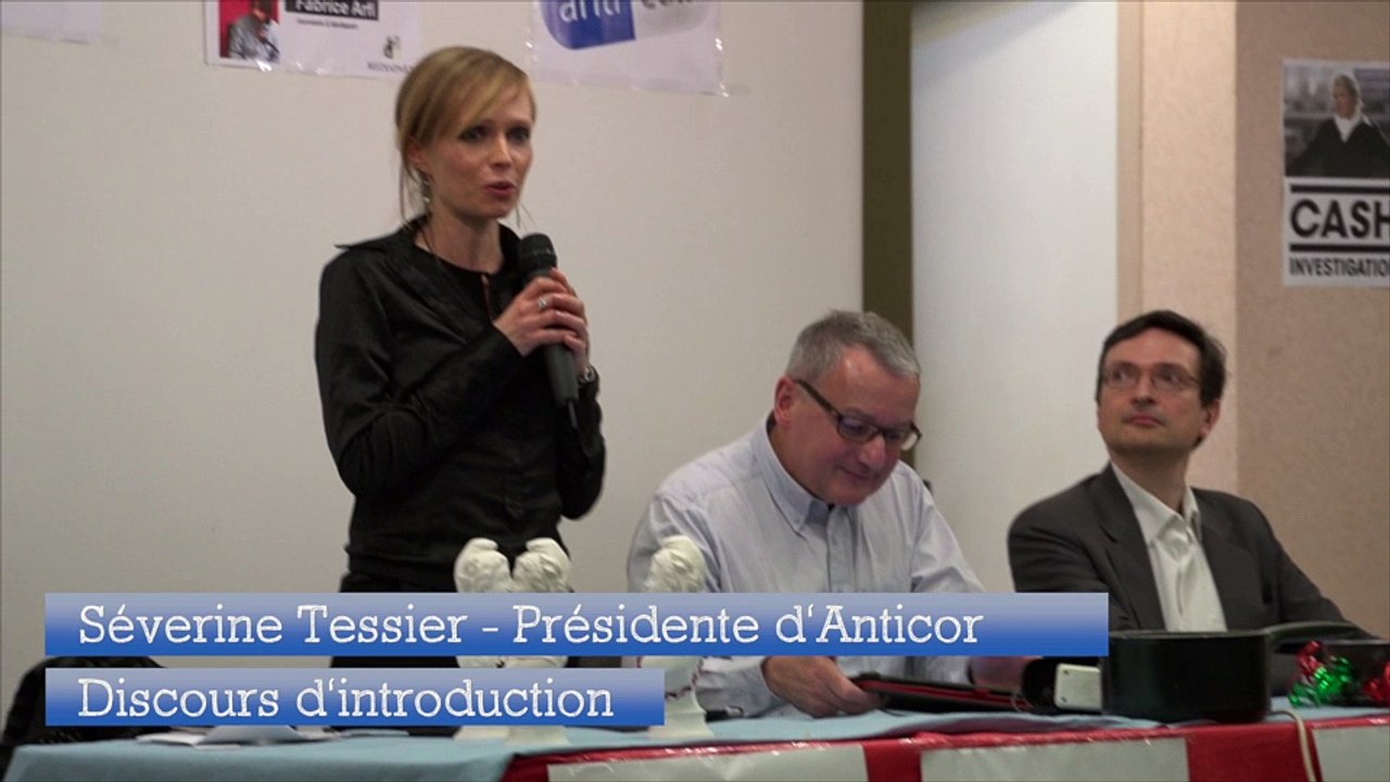 Prix éthique Anticor 2015 : introduction de la présidente