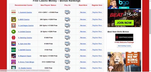 Free Casino Money - Online Casino & Mobile Casino Bonus Offers - http://free-casino-money.net