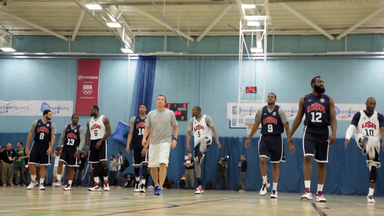 Kobe Bryant and LeBron James for Team USA Basketball