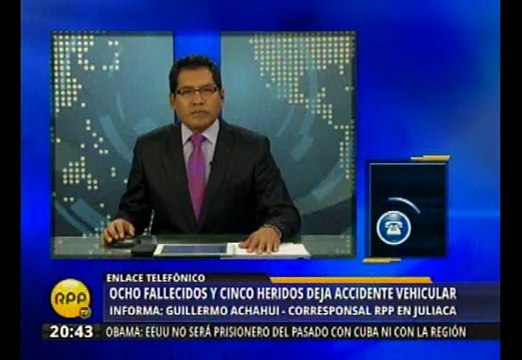 Juliaca: Choque entre combi y camión dejó 8 muertos y 5 heridos