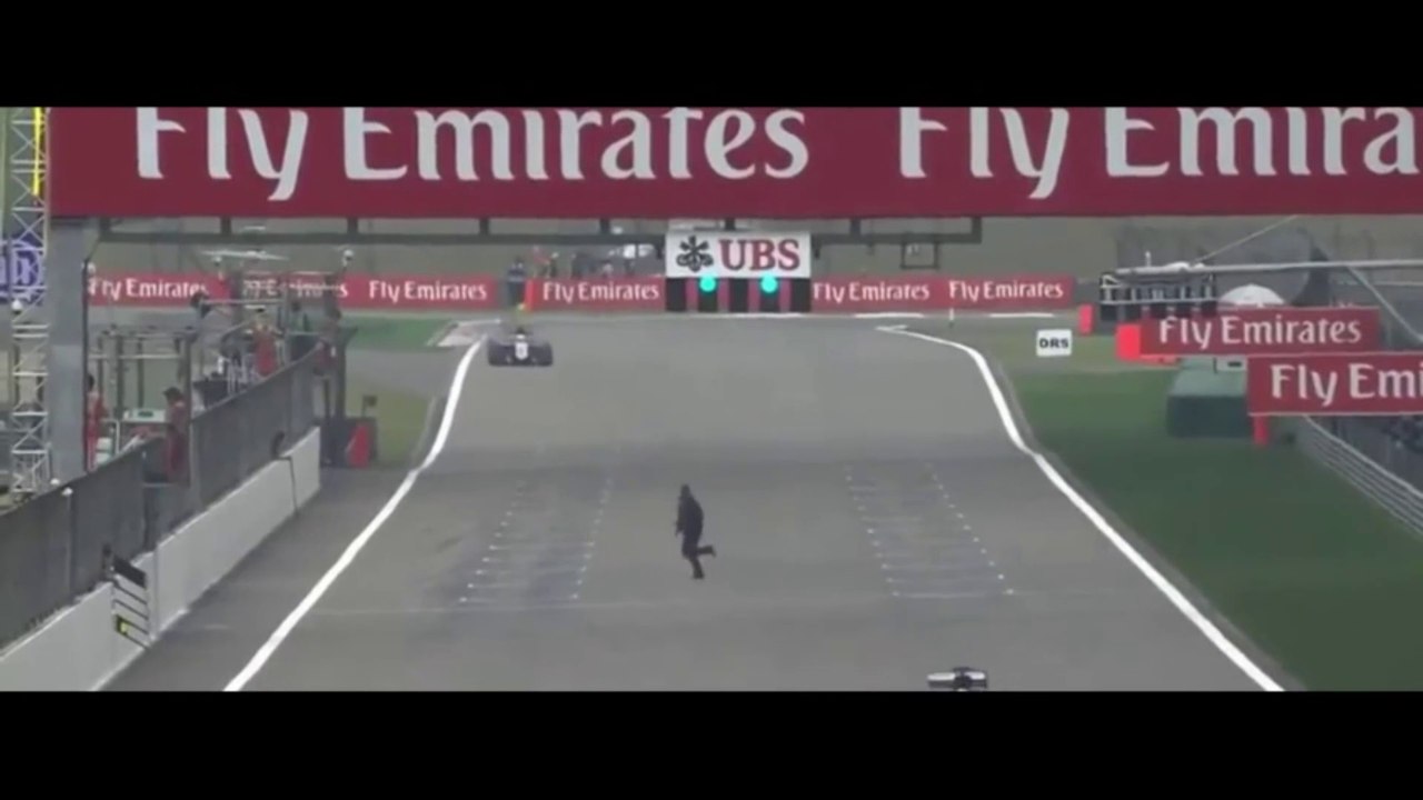 F1 : un fou traverse la piste au GP de Chine