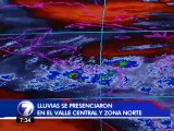 Lluvias de este sábado se deben a época de transición de verano a invierno, según IMN