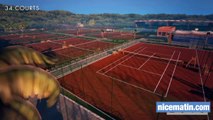 Pose de la première pierre de la Mouratoglou Tennis Academy