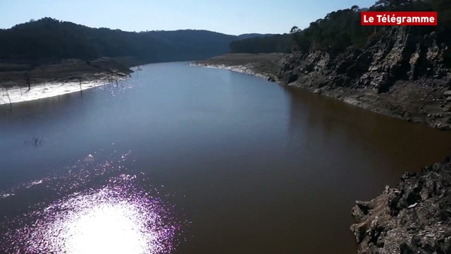 Guerlédan. Le lac vu d'un drone