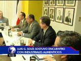 Luis Guillermo Solís tuvo encuentro con industriales alimenticios