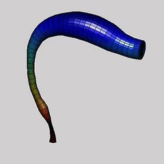 Synthesized vowels with a wave-guide model