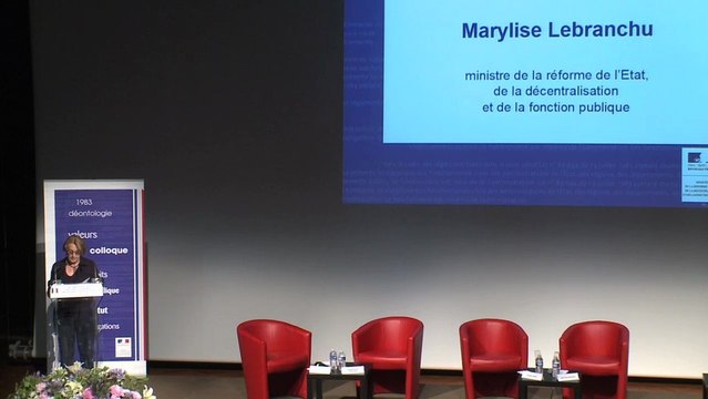 Conclusion du colloque par la Ministre