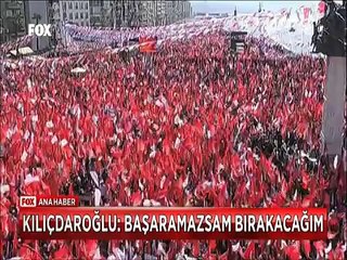 CHP Genel başkanı Kemal Kılıçdaroğlu 'Başaramazsam bırakacağım' dedi