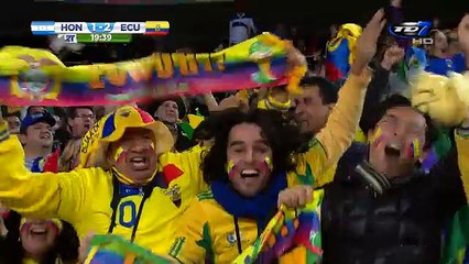 Gol: Honduras 1 - 2 Ecuador