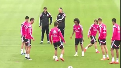 كوبرى يُدرس من رونالدو فى تدريبات الريال