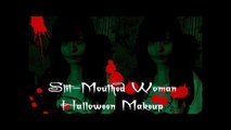 ☠Super Easy Slit-Mouthed Woman Halloween Makeup ✄ 裂口女妝
