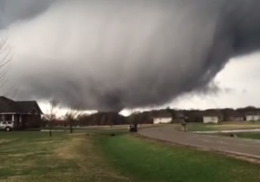 Tornado Touches Down in Rochelle, Illinois