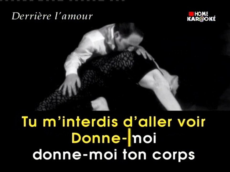 KARAOKE JOHNNY HALLYDAY - Derrière l'amour