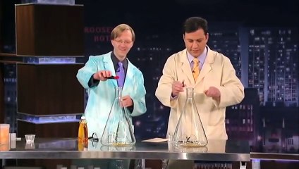 Elephant s Toothpaste Geyser With Science Bob on Jimmy Kimmel Live