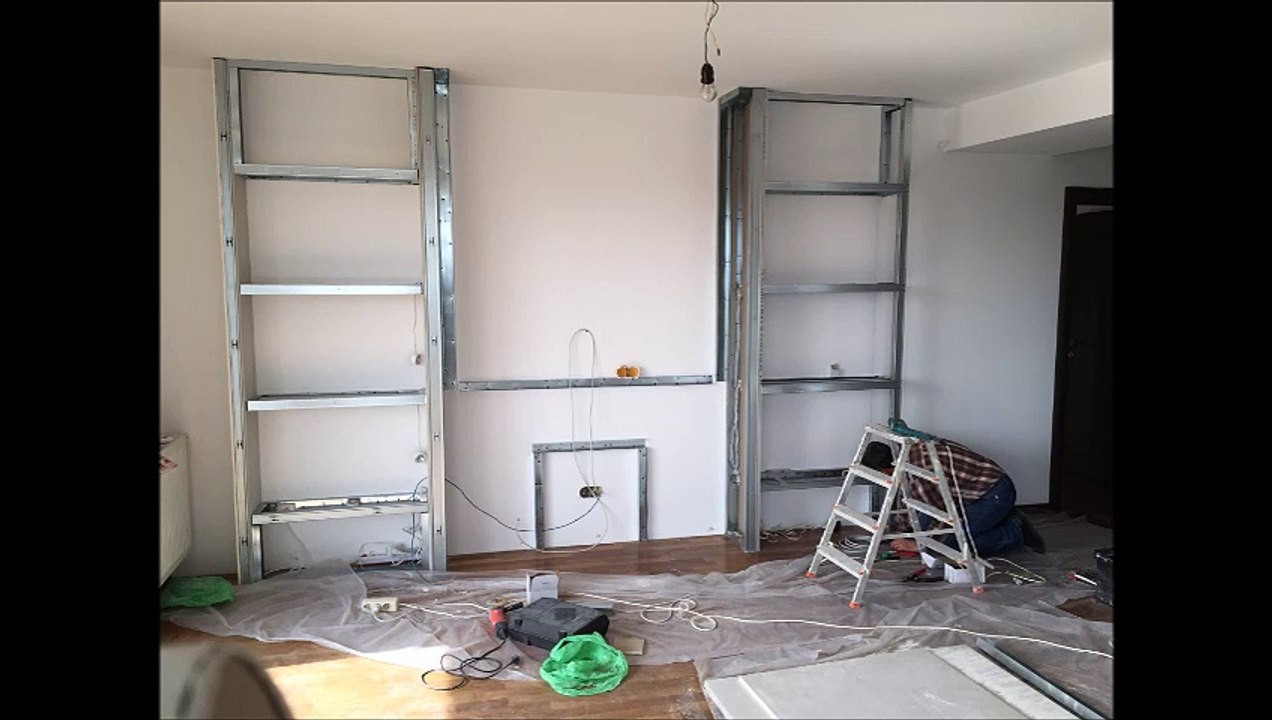 Amenajare Living Mobilier Gips Carton Inainte Si Dupa By