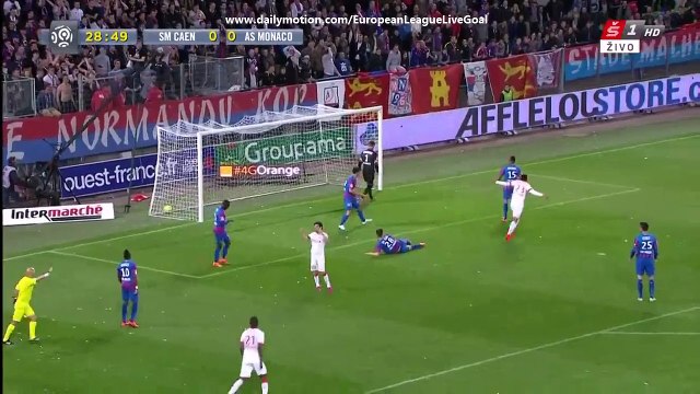 Anthony Martial 0:1 | Caen - Monaco 10.04.2015 HD