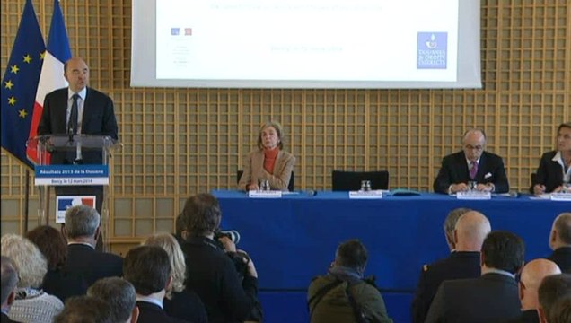 Présentation des résultats de la douane pour 2013