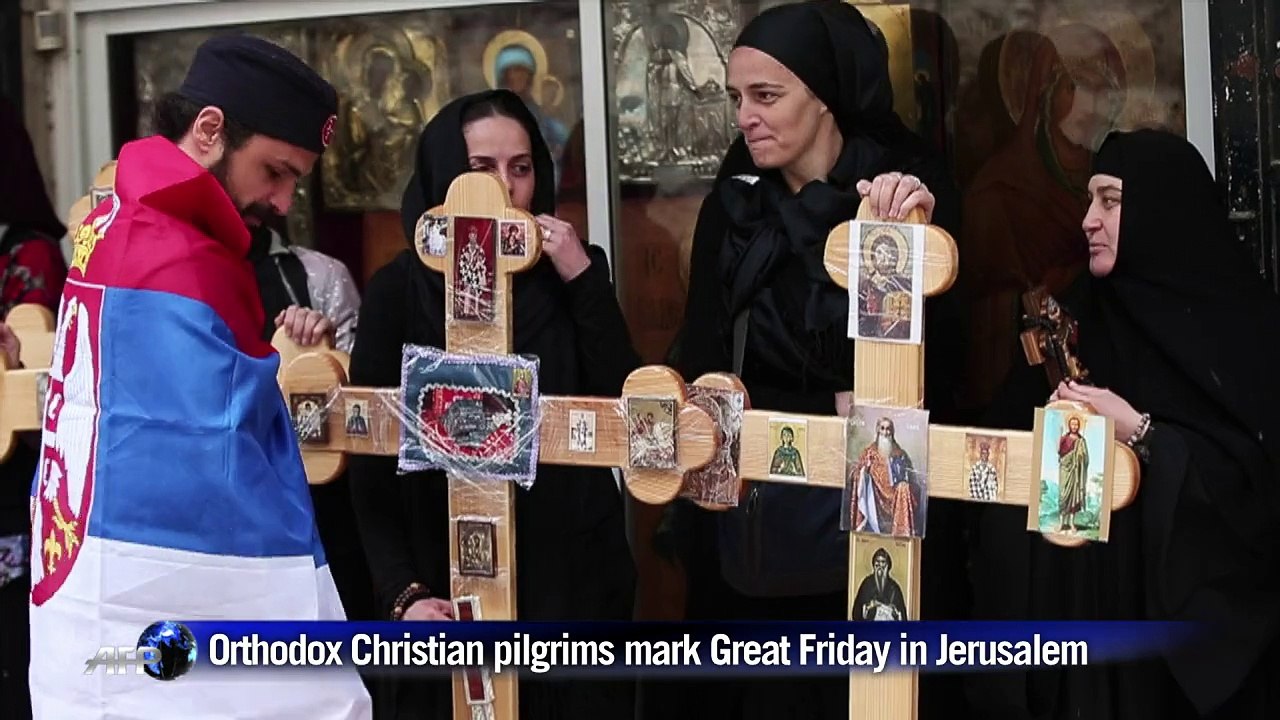 Orthodox Christians celebrate Great Friday in Jerusalem