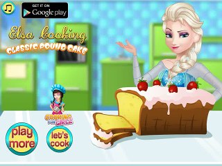 ▐ ╠╣Đ▐►  Elsa cooking pound cake - Frozen princess Elsa pound cake baking game